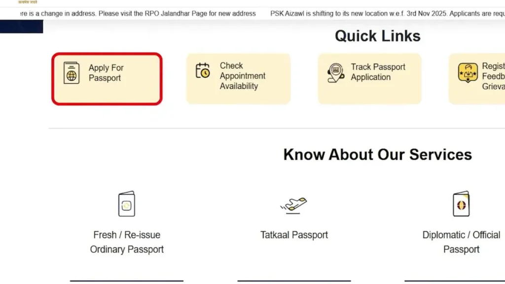 Apply for Passport