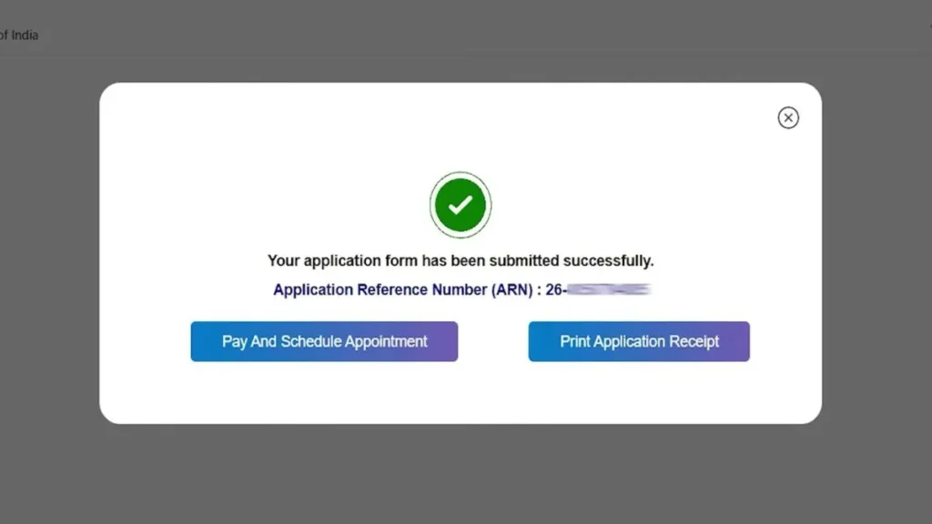 passport seva tracking